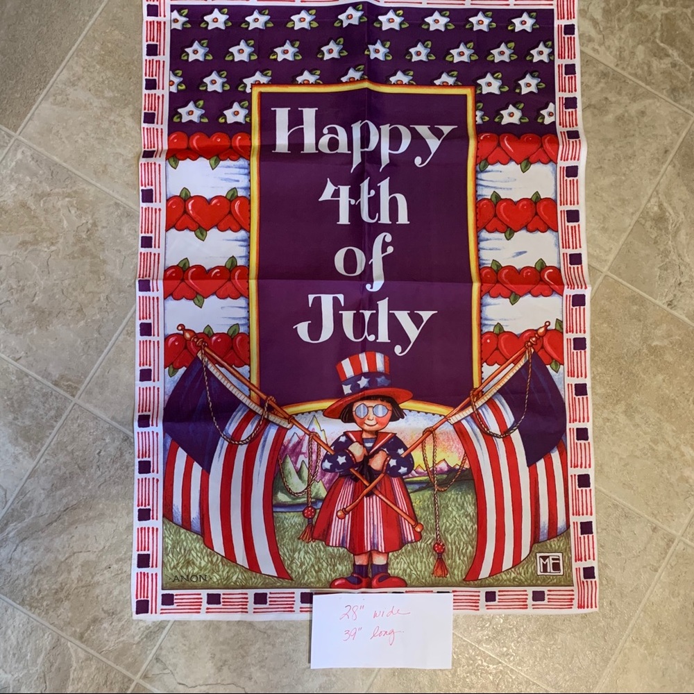 Mary Engelbreit 4th of July house flag